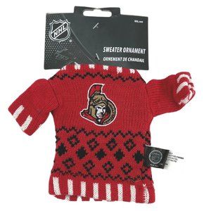 NHL | Ottawa Senators Sweater Holiday Ornament | Red | OS